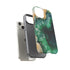 Green Geode in Watercolor - Impact Resistant Phone Case